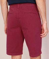 Bermuda-Masculina-de-Sarja-Reta-Vinho-9975438-Vinho_2