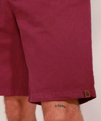 Bermuda-Masculina-de-Sarja-Reta-Vinho-9975438-Vinho_5