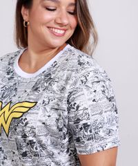 Camiseta-Plus-Size-Feminina-Manga-Curta-Mulher-Maravilha-Estampada-Quadrinhos-Decote-Redondo-Off-White-9970673-Off_White_6