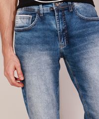 Calca-Jeans-Masculina-Slim-Marmorizada-Azul-Medio-9980915-Azul_Medio_6