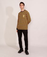 Camiseta-Masculina-Listrada-Harry-Potter-Lufa-Lufa-Manga-Longa-Gola-Careca-Amarela-9986230-Amarelo_3