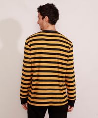 Camiseta-Masculina-Listrada-Harry-Potter-Lufa-Lufa-Manga-Longa-Gola-Careca-Amarela-9986230-Amarelo_4