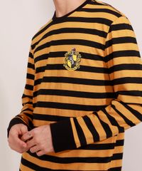Camiseta-Masculina-Listrada-Harry-Potter-Lufa-Lufa-Manga-Longa-Gola-Careca-Amarela-9986230-Amarelo_5