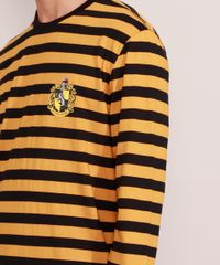 Camiseta-Masculina-Listrada-Harry-Potter-Lufa-Lufa-Manga-Longa-Gola-Careca-Amarela-9986230-Amarelo_6
