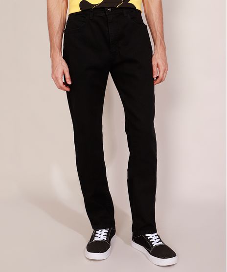 Calca-de-Sarja-Masculina-Slim-Preta-9986490-Preto_1