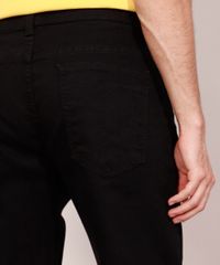 Calca-de-Sarja-Masculina-Slim-Preta-9986490-Preto_5