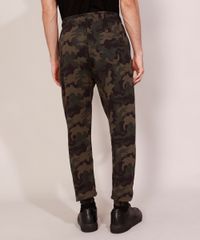 Calca-de-Moletom-Masculina-Relaxed-Slim-Jogger-Camuflada-com-Bolso-de-Ziper-e-Cordao-Verde-Militar-9963087-Verde_Militar_2