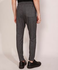 Calca-de-Moletom-Masculina-Relaxed-Skinny-com-Listras-e-Bolsos-Cinza-Mescla-Escuro-9971521-Cinza_Mescla_Escuro_2