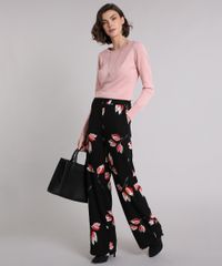 Sueter-Feminino-em-Trico-Manga-Longa-Gola-Redonda--Rose-8465830-Rose_3