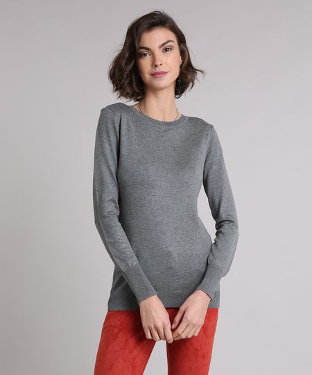 Sueter-Feminino-em-Trico-Manga-Longa-Gola-Redonda--Cinza-Mescla-8465830-Cinza_Mescla_1 Sueter-Feminino-em-Trico-Manga-Longa-Gola-Redonda--Cinza-Mescla-8465830-Cinza_Mescla_1