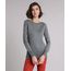 Sueter-Feminino-em-Trico-Manga-Longa-Gola-Redonda--Cinza-Mescla-8465830-Cinza_Mescla_1