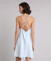 Vestido-Jeans-Feminino-Curto-de-Alca-Decote-Redondo-Azul-Claro-9204374-Azul_Claro_2