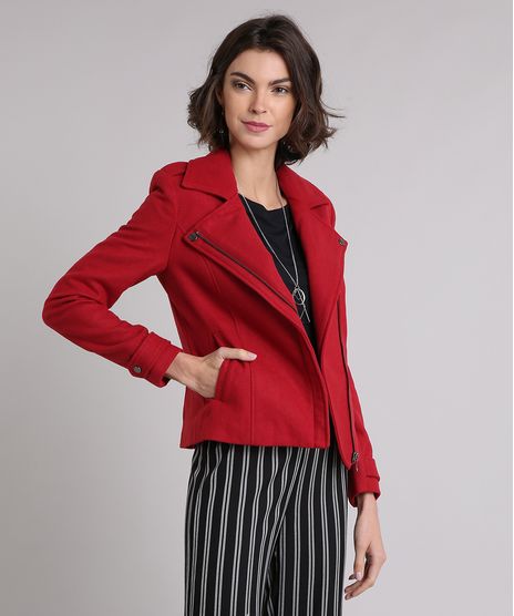 Jaqueta-Feminina-Biker-com-Ziper-Lateral-e-Bolsos-Vermelha-8879751-Vermelho_1