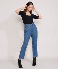 Calca-Jeans-Feminina-Mindset-Reta-Paris-Cintura-Alta-Azul-Medio-9987763-Azul_Medio_3