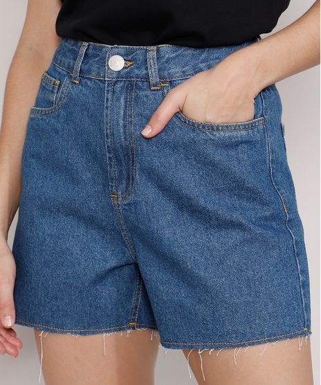 Short-Jeans-Feminino-Mindset-Los-Angeles-Cintura-Alta-Azul-Medio-9985146-Azul_Medio_1