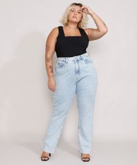 Calca-Jeans-Feminina-Plus-Size-Mindset-Reta-Loose-Copenhagen-Cintura-Super-Alta-Azul-Claro-Marmorizado-9987382-Azul_Claro_Marmorizado_3