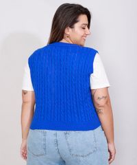 Colete-de-Trico-Feminino-Plus-Size-Mindset-Texturizado-Tranca-Decote-V-Azul-Royal-9993270-Azul_Royal_2