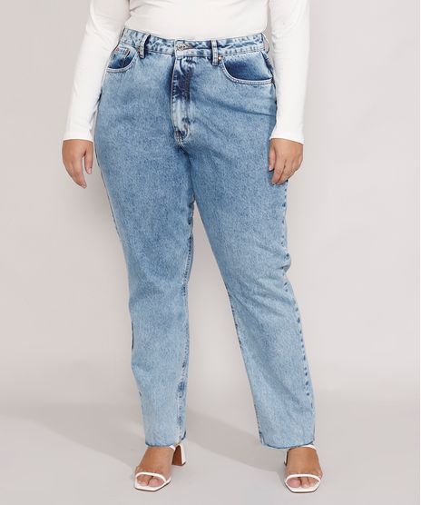 Calca-Jeans-Feminina-Plus-Size-Mindset-Reta-Loose-Copenhagen-Cintura-Super-Alta-Azul-Medio-Marmorizado-9987382-Azul_Medio_Marmorizado_1