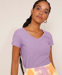 Camiseta-Feminina-Basica-Manga-Curta-Flame-Decote-V-Roxa-1-8525926-Roxo_1_6 Camiseta-Feminina-Basica-Manga-Curta-Flame-Decote-V-Roxa-1-8525926-Roxo_1_6