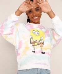 Blusa-de-Moletom-Feminina-Bob-Esponja-Estampada-Tie-Dye-Gola-Alta-Multicor-9982360-Multicor_2