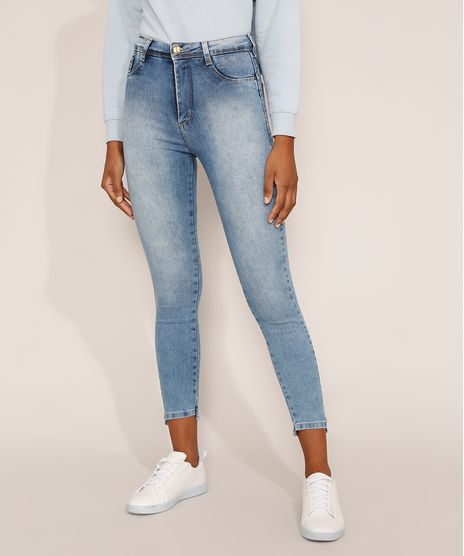 Calca-Jeans-Feminina-Cintura-Alta-Sawary-Super-Skinny-Push-Up-360-Marmorizada-com-Barra-Degrau-Azul-Claro-9983861-Azul_Claro_1