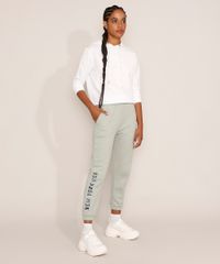 Calca-de-Moletom-Jogger-Feminina-Cintura-Alta--New-York--com-Bolsos-Verde-9976469-Verde_3