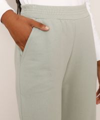 Calca-de-Moletom-Jogger-Feminina-Cintura-Alta--New-York--com-Bolsos-Verde-9976469-Verde_4