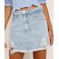 Short-Saia-Jeans-Feminino-Cintura-Alta-Destroyed-Marmorizado-com-Fenda-Azul-Claro-9981856-Azul_Claro_1