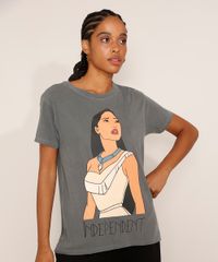 Camiseta-Feminina-Manga-Curta-Pocahontas-Ampla-Decote-Redondo-Chumbo-9982384-Chumbo_1