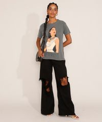 Camiseta-Feminina-Manga-Curta-Pocahontas-Ampla-Decote-Redondo-Chumbo-9982384-Chumbo_3