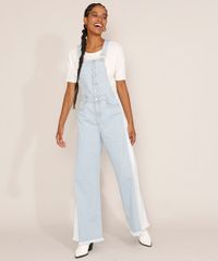 Macacao-Jeans-Feminino-Wide-Bicolor-com-Botoes-e-Barra-Desfiada-Azul-Claro-9985793-Azul_Claro_1