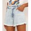 Short-Jeans-Feminino-Gode-Clochard-Cintura-Super-Alta-Marmorizado-com-Barra-Desfiada-Azul-Claro-9985649-Azul_Claro_1