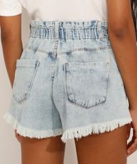 Short-Jeans-Feminino-Gode-Clochard-Cintura-Super-Alta-Marmorizado-com-Barra-Desfiada-Azul-Claro-9985649-Azul_Claro_2