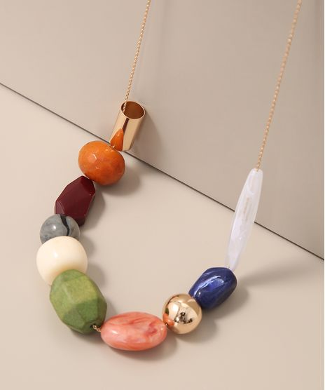 Colar-Feminino-Longo-com-Pedras-Variadas-Dourado-9976793-Dourado_1