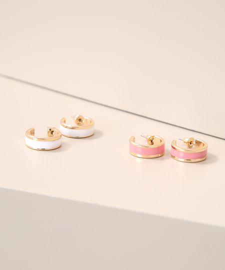 Kit-de-2-Brincos-Femininos-Argolas-com-Resina-Dourado-9976794-Dourado_1