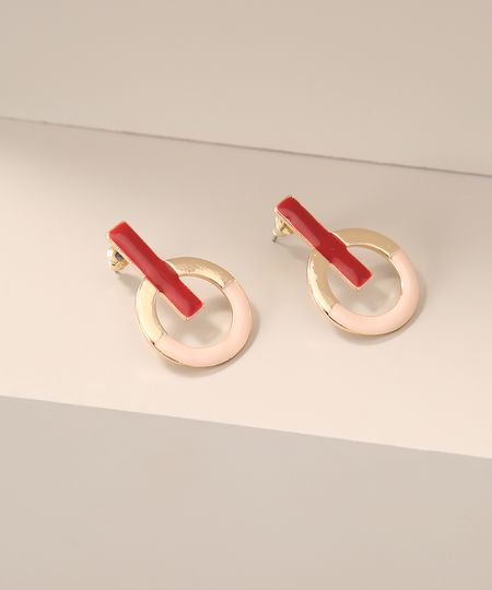 Brinco-Feminino-Geometrico-com-Resina-Dourado-9976796-Dourado_1