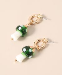 Brinco-Feminino-com-Pingente-de-Cogumelo-Dourado-9976812-Dourado_3