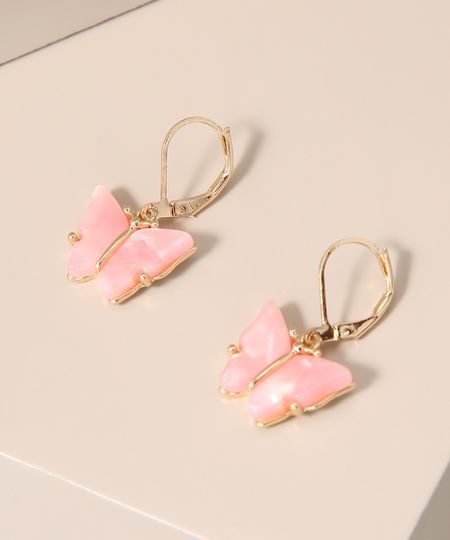 Brinco-Feminino-com-Pingente-de-Borboleta-Dourado-9976816-Dourado_1