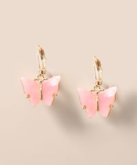 Brinco-Feminino-com-Pingente-de-Borboleta-Dourado-9976816-Dourado_2