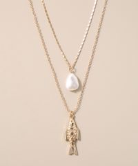 Colar-Feminino-Duplo-com-Pingente-de-Peixe-Perola-Dourado-9976818-Dourado_3