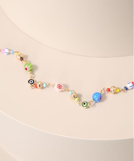 Pulseira-Feminina-com-Olho-Grego-e-Micangas-Dourada-9976820-Dourado_1