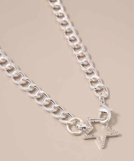 Colar-Feminino-de-Corrente-Grossa-com-Estrela-e-Strass-Prateado-9976822-Prateado_1 Colar-Feminino-de-Corrente-Grossa-com-Estrela-e-Strass-Prateado-9976822-Prateado_1