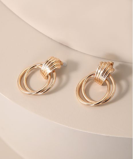 Brinco-Feminino-com-Aros-Duplos-Dourado-9976825-Dourado_1