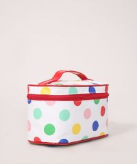 Necessaire-Feminina-Retangular-Estampada-Poa-com-Alca-Branca-9985496-Branco_2