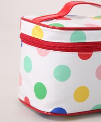 Necessaire-Feminina-Retangular-Estampada-Poa-com-Alca-Branca-9985496-Branco_4