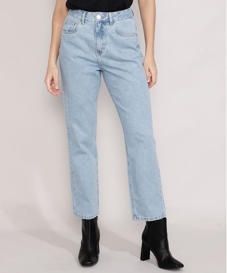Calca-Jeans-Feminina-Mindset-Reta-Paris-Cintura-Alta-Azul-Claro-Marmorizado-9987763-Azul_Claro_Marmorizado_1