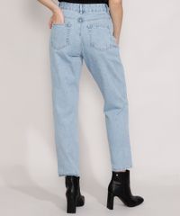 Calca-Jeans-Feminina-Mindset-Reta-Paris-Cintura-Alta-Azul-Claro-Marmorizado-9987763-Azul_Claro_Marmorizado_2