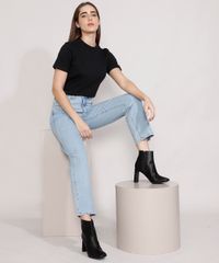 Calca-Jeans-Feminina-Mindset-Reta-Paris-Cintura-Alta-Azul-Claro-Marmorizado-9987763-Azul_Claro_Marmorizado_3