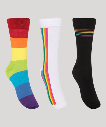 Kit-de-3-Meias-Masculinas-Pride-Cano-Alto-Multicor-9980721-Multicor_1