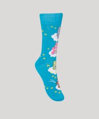 Meia-Feminina-Cano-Alto-Estampada-Ursinhos-Carinhosos-Azul-9980725-Azul_1